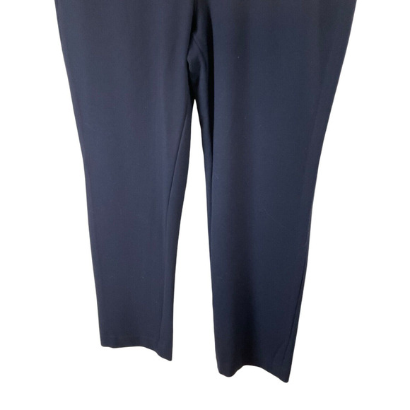Anne Klein Navy Blue Pants Size 12 Tailored Flat Front Back Pocket Office Casual - Picture 10 of 10